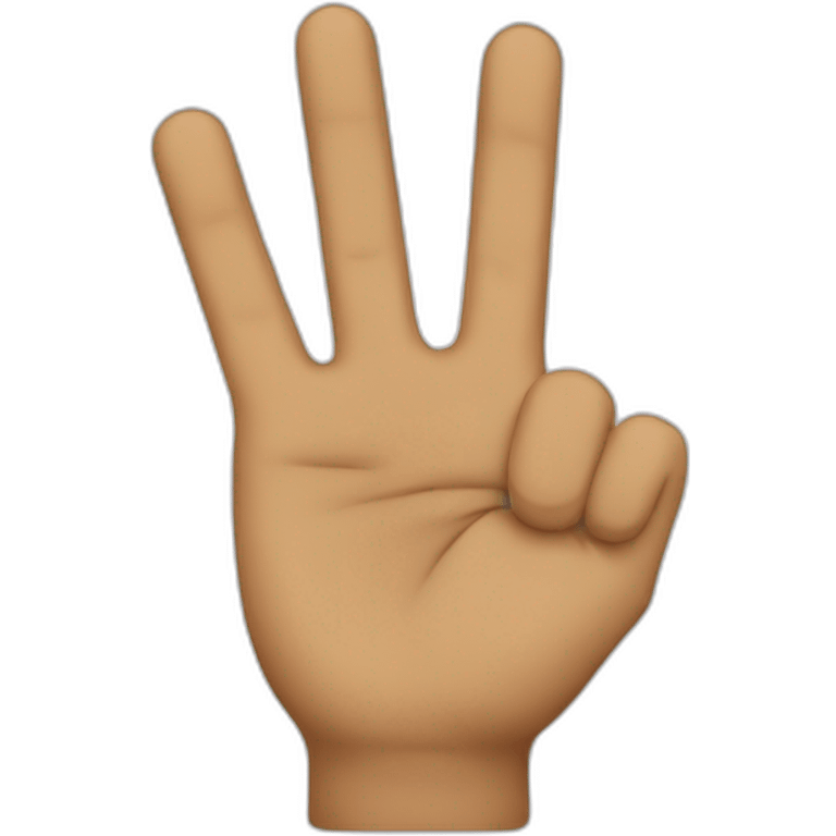 Three finger scout salute  emoji