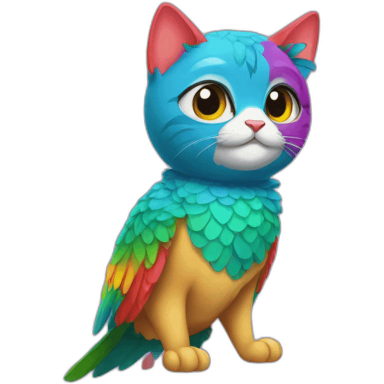 cat (party parrot) emoji