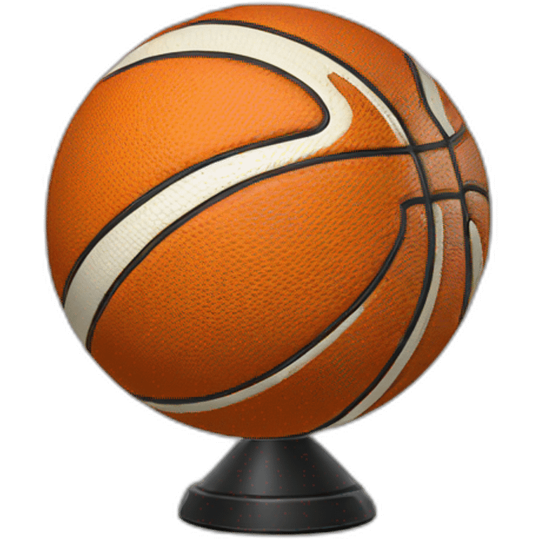 Earth Basketball Spinning emoji