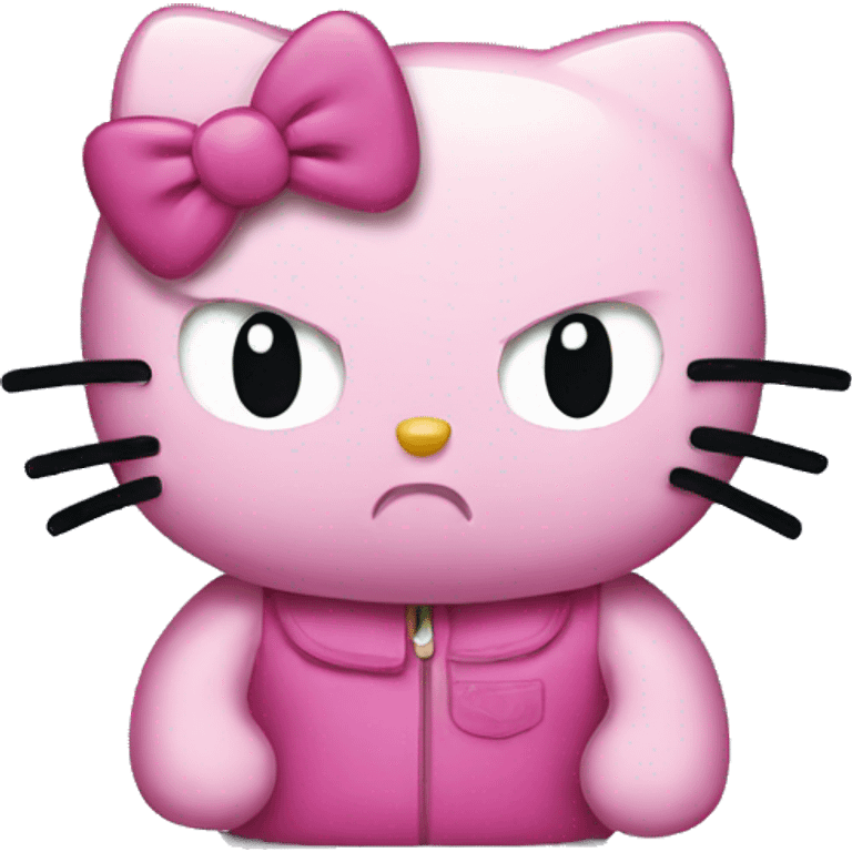 Hello kitty angry emoji