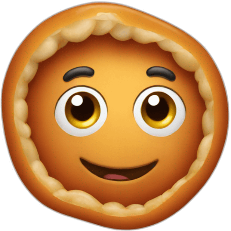 Happy baked bean emoji