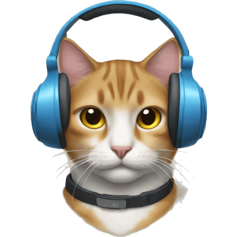 The cat in the headphones emoji