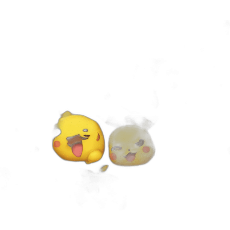 Pickachu fait un bisous emoji