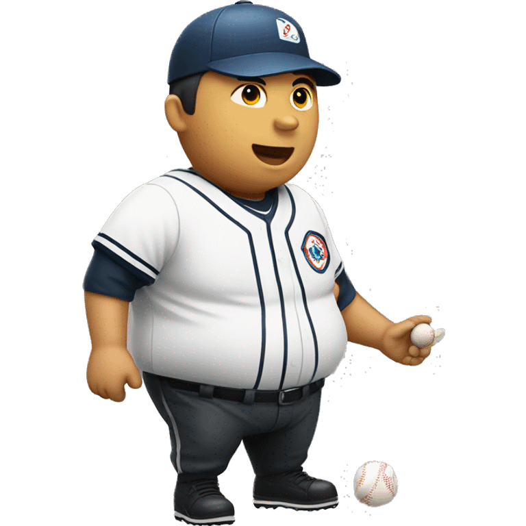 Fat Korean baseball umpire  emoji