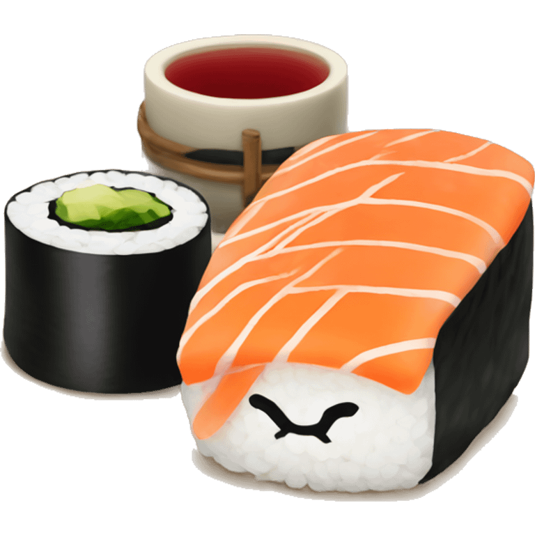 Sushi and sake  emoji