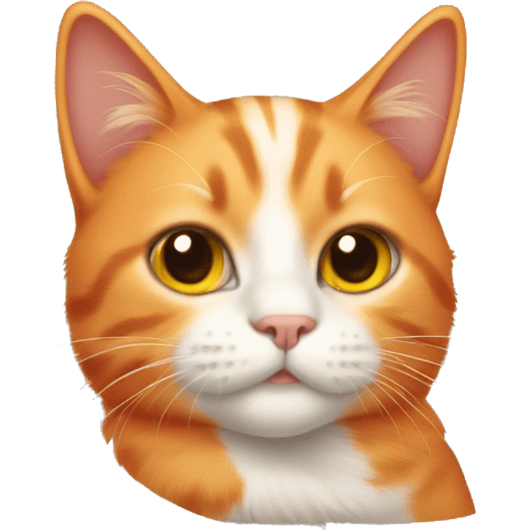 cute orange cat emoji