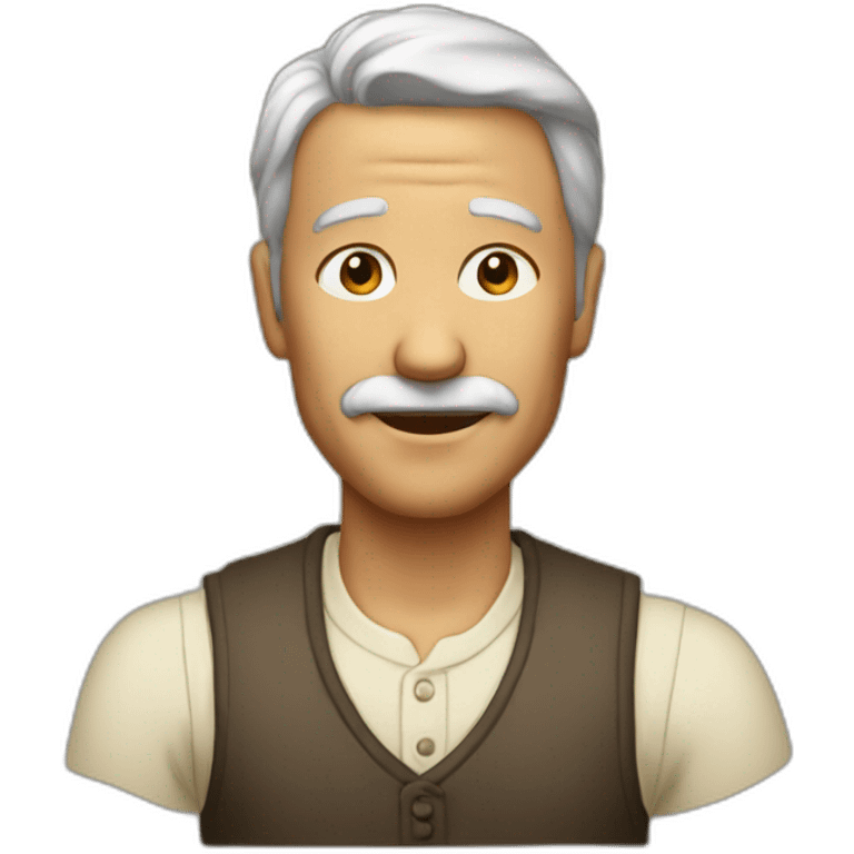 man old style emoji