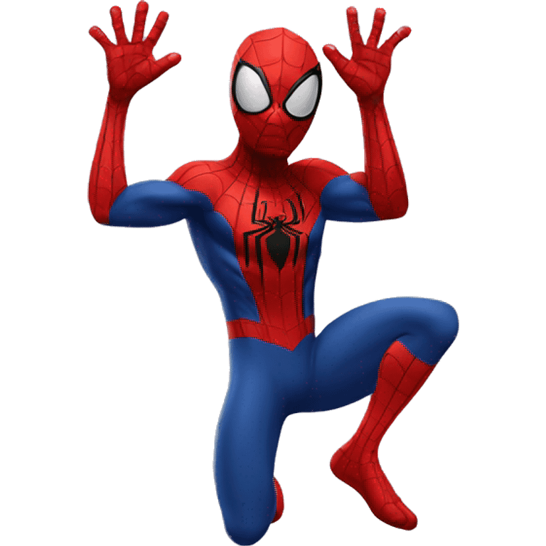 Spiderman waving hello emoji