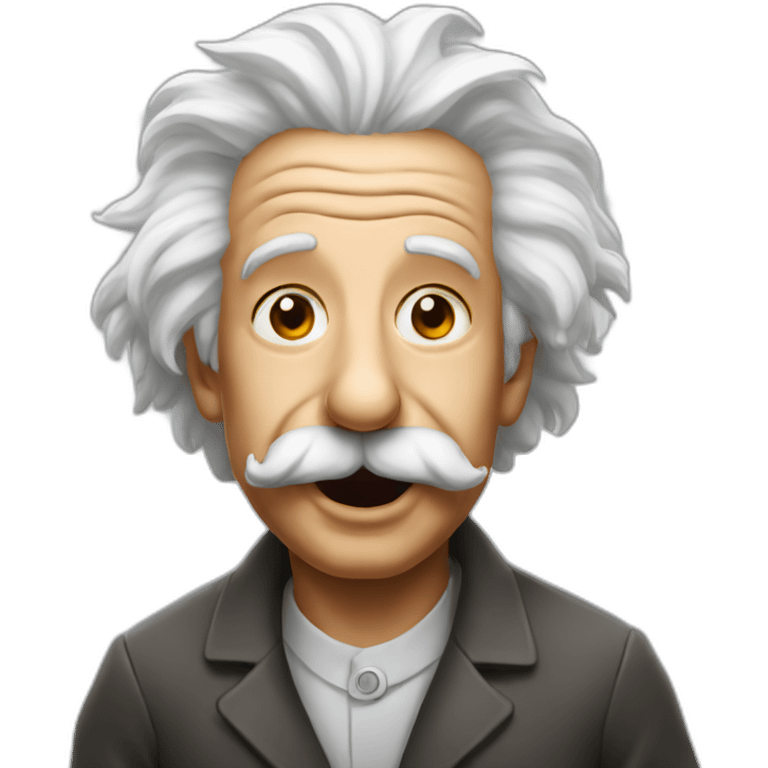 Einstein with tongue out emoji