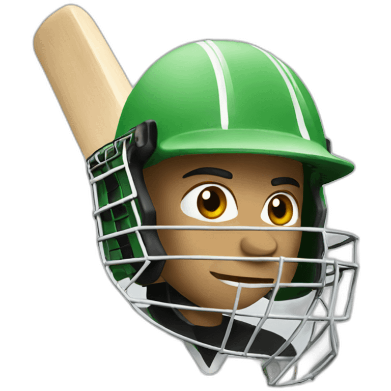 cricket player emoji