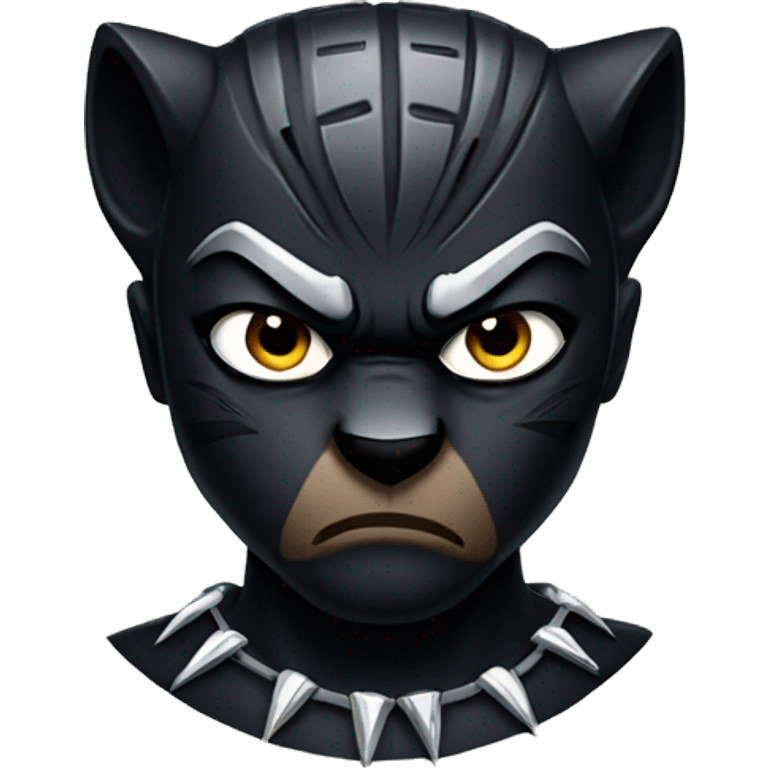 Angry black panther  emoji