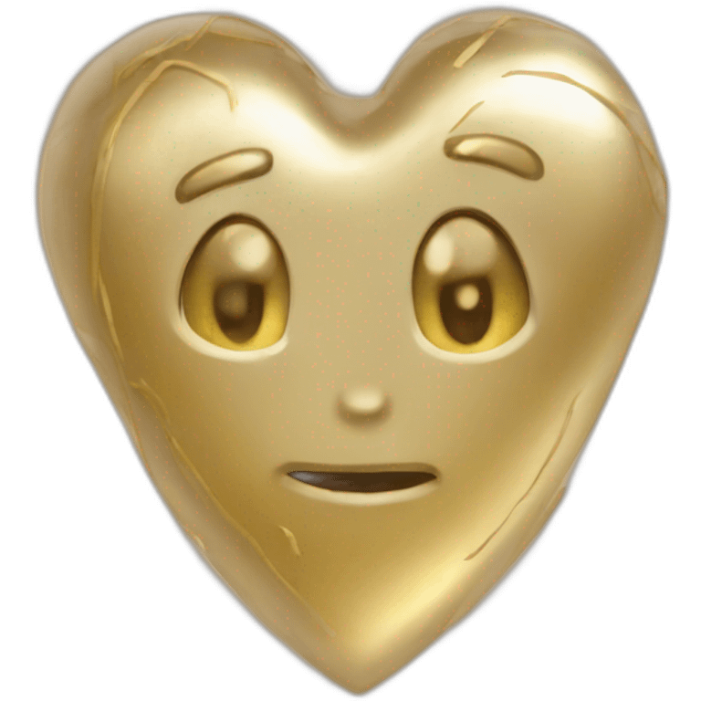 Heart golden emoji