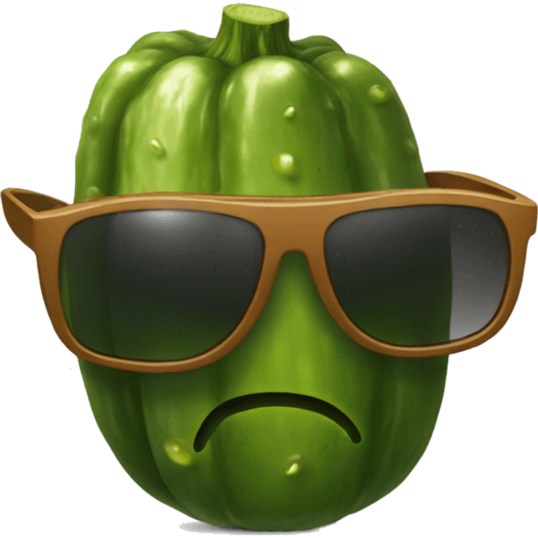 pickle with sunglasses emoji