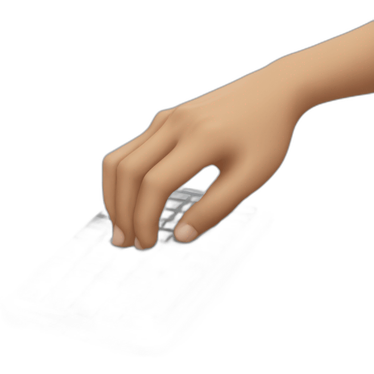 a hand holding a smartphone and typing into the smartphone keyboard emoji