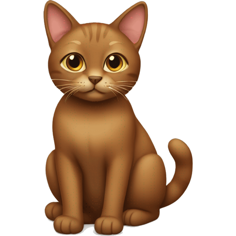 Brown cat emoji