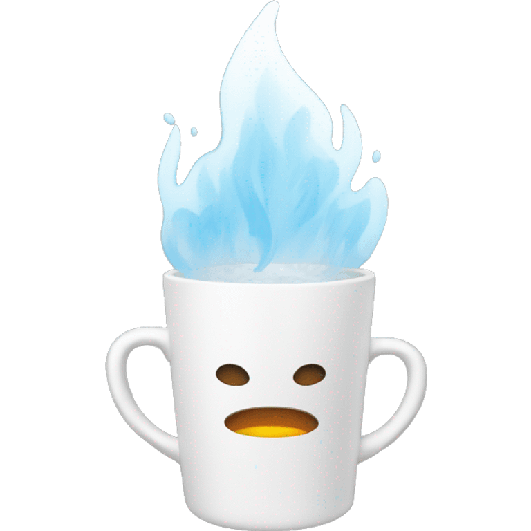 Fire doused with cup of water emoji