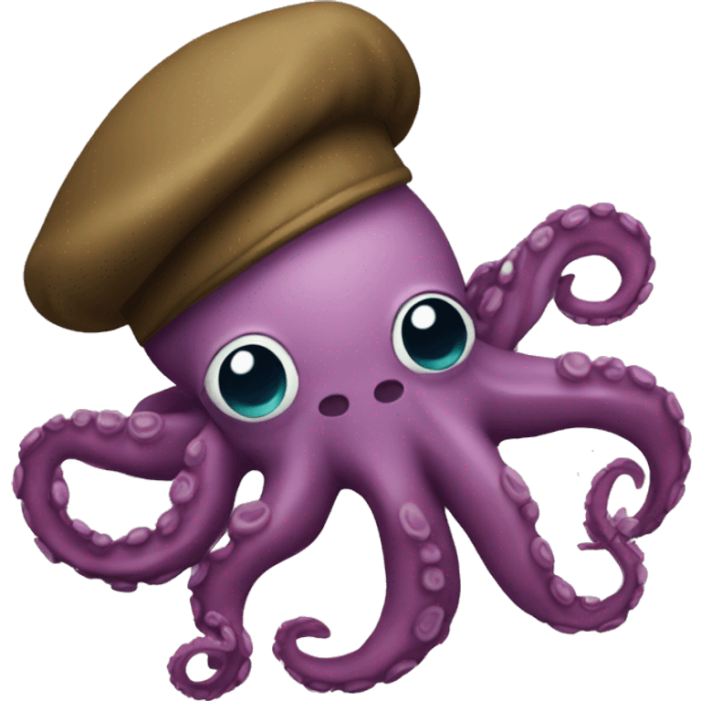 octopus in a beret emoji