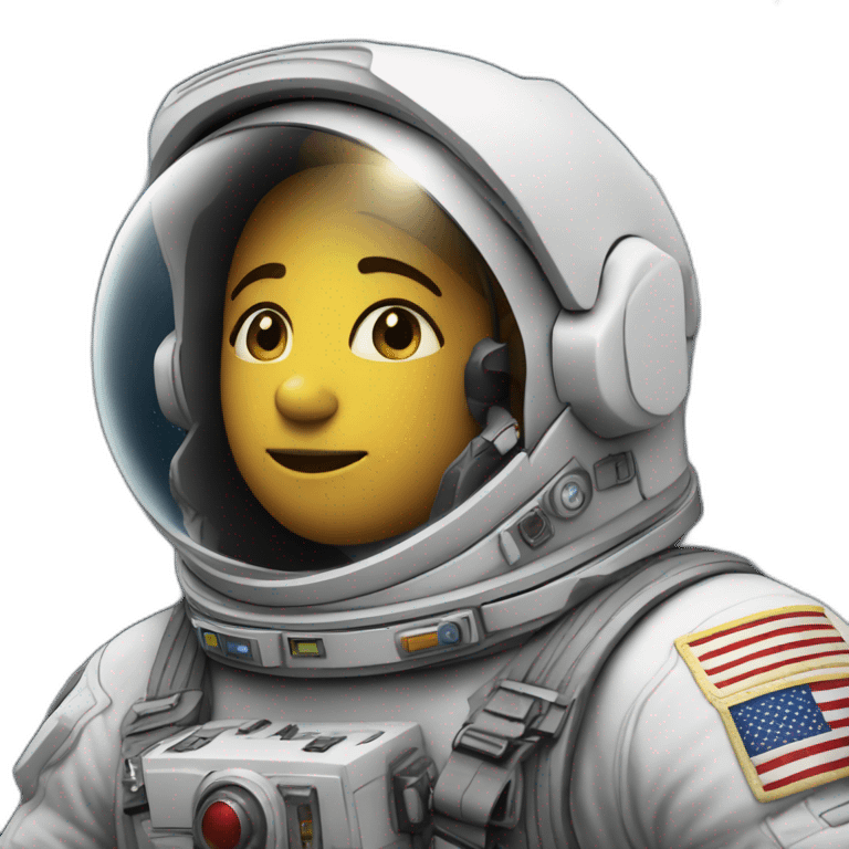 Astronaute dans l’espace emoji