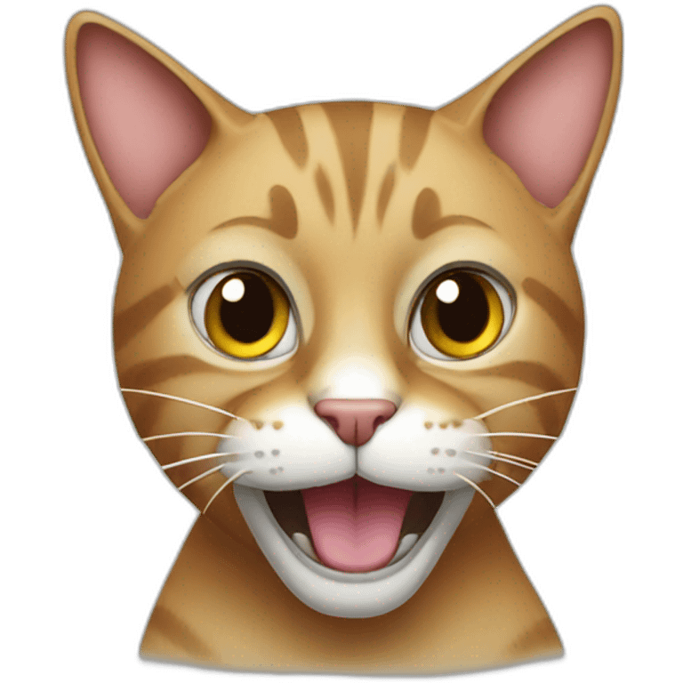 Crazy cat emoji