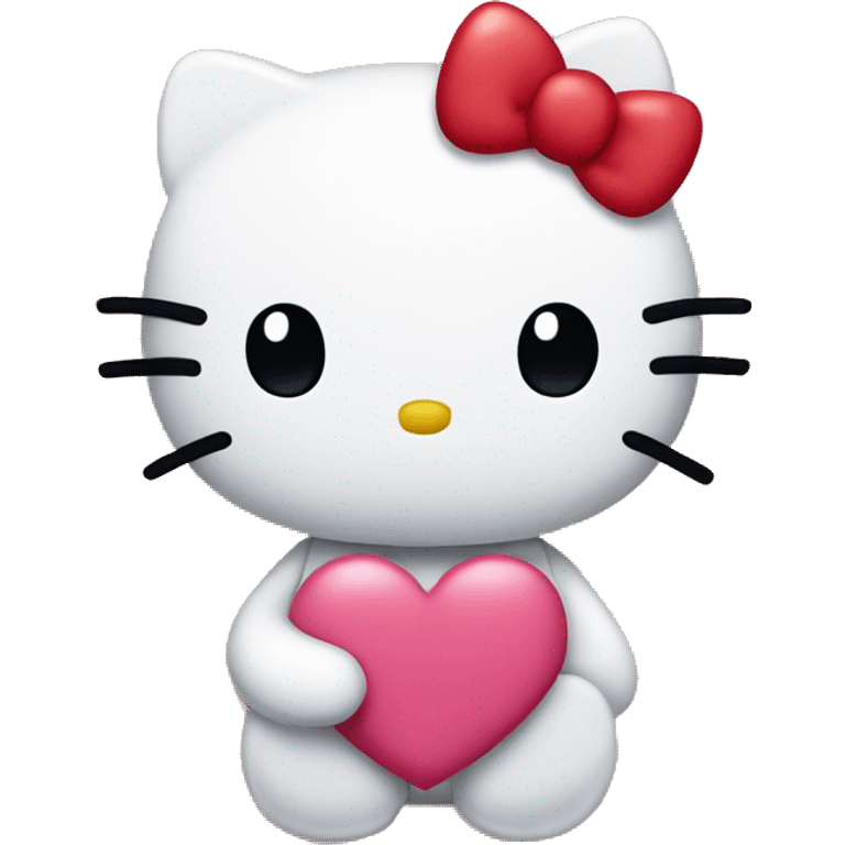 Hello kitty in love  emoji