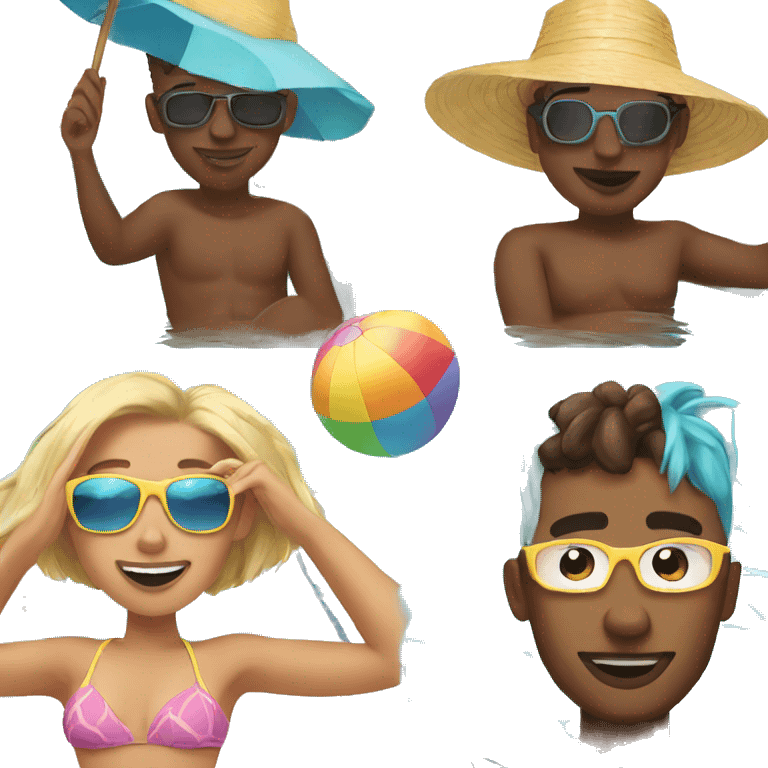 summer pool day vibes emoji