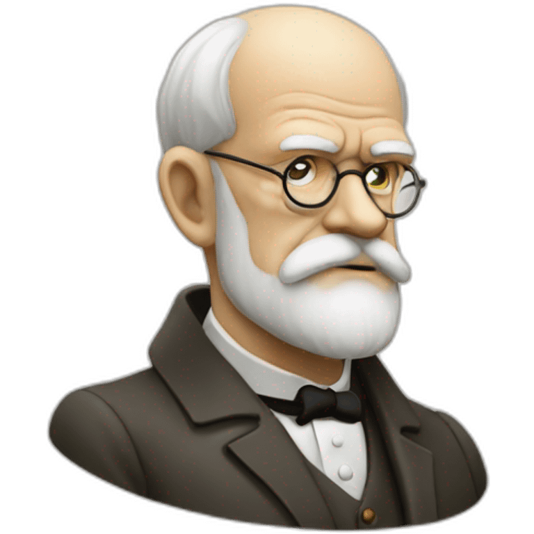 Sigmund Freud thinking emoji