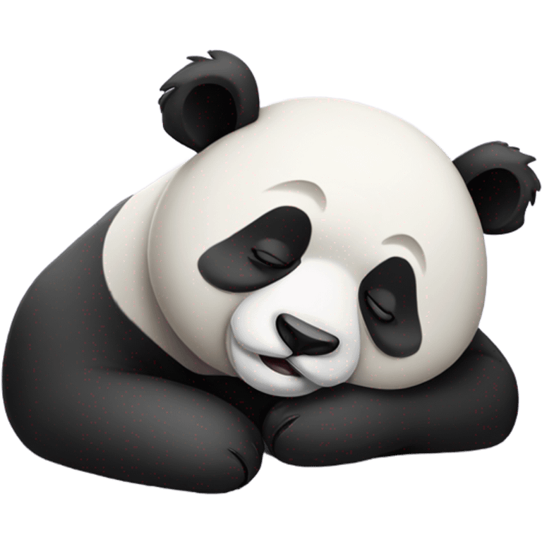 Very sleepy panda bear emoji