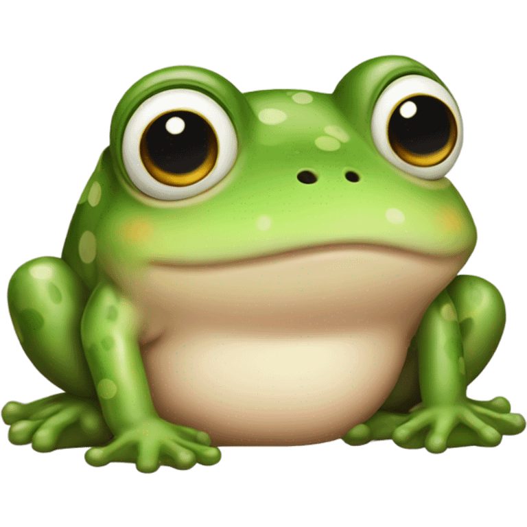 Frog but really cute  emoji