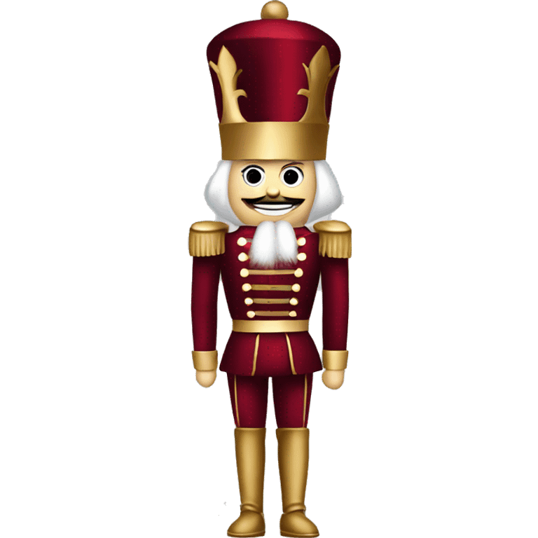 dark red christmas nutcracker full body emoji