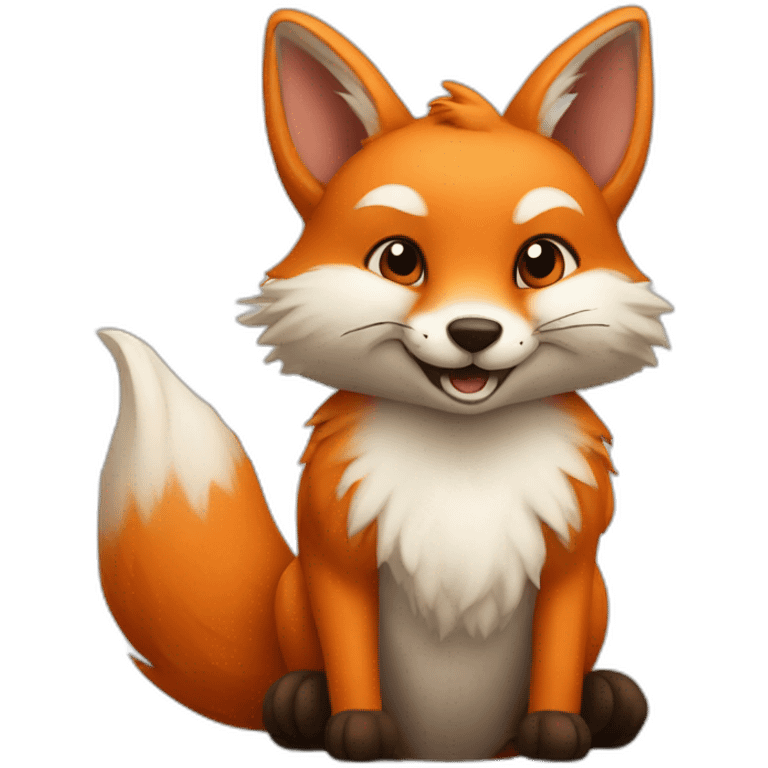 Fox and rabbit emoji