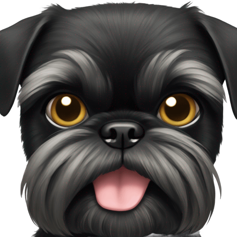 Black Brussels Griffon emoji