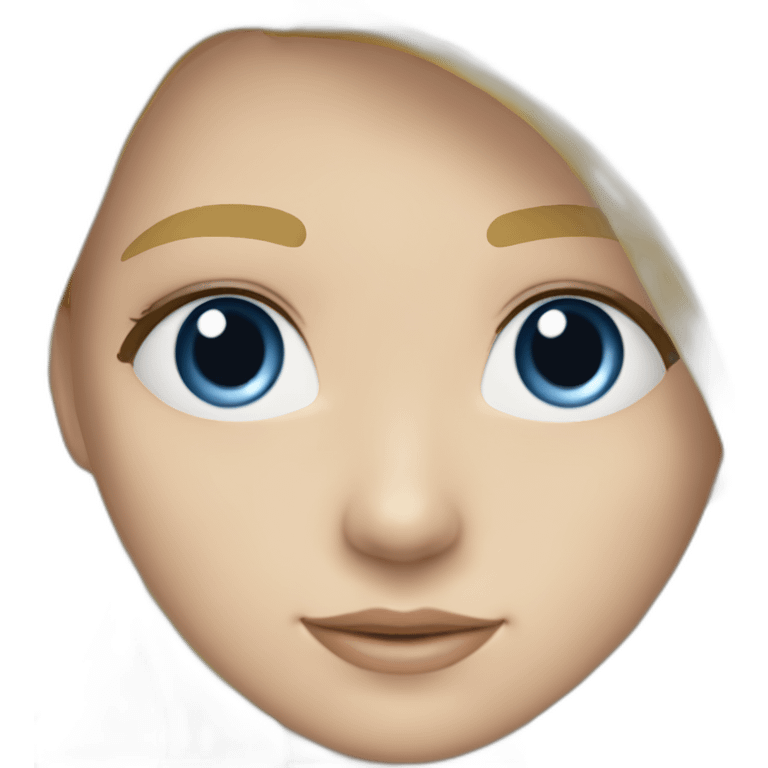 Garçon blanc cheveux blond lisse et yeux bleus avec fille blanche cheveux blond long lisse emoji