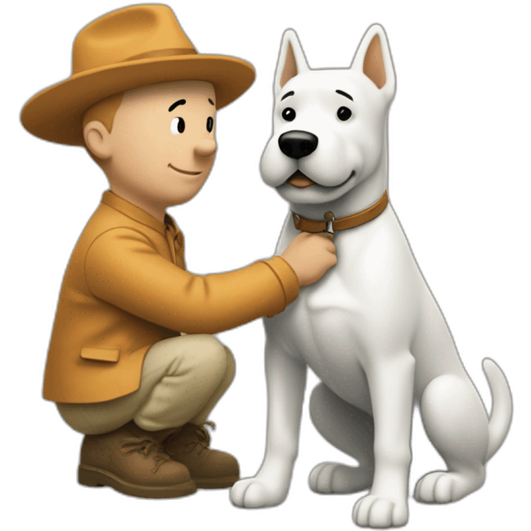 Tintin et milou son chien emoji