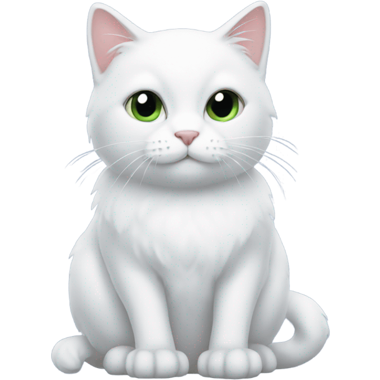 White snowy cat emoji