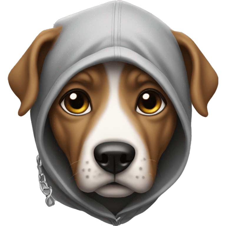 Dog with raiders hoodie emoji