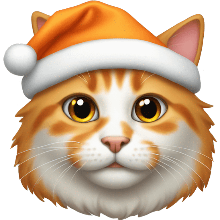 Orange Christmas cat  emoji