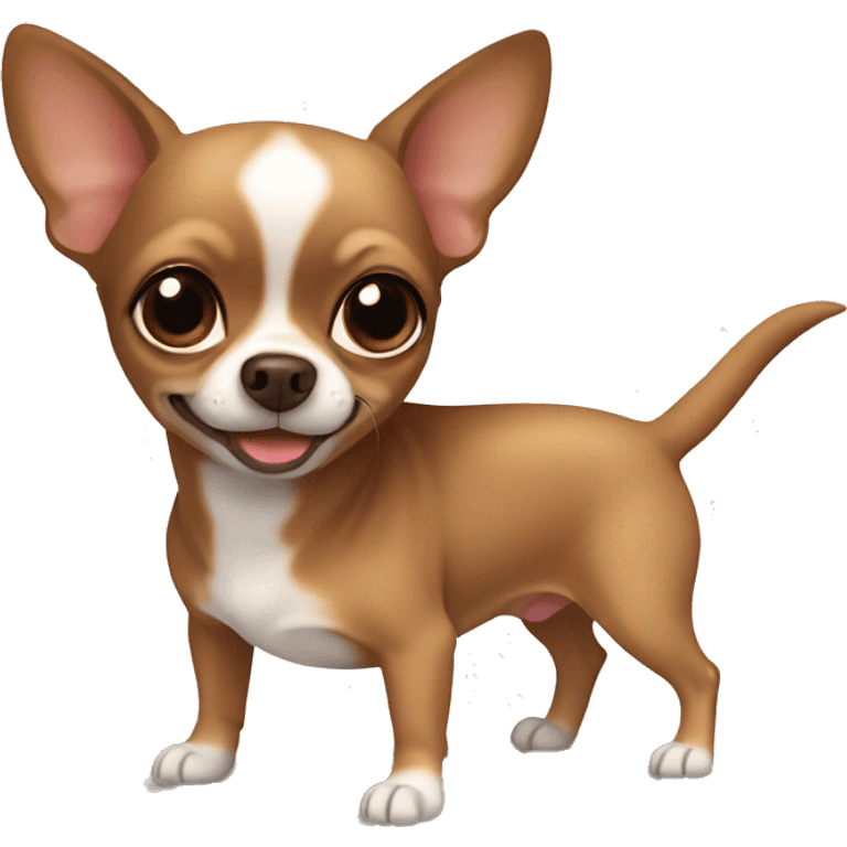 Brown Chihuahua cute  emoji