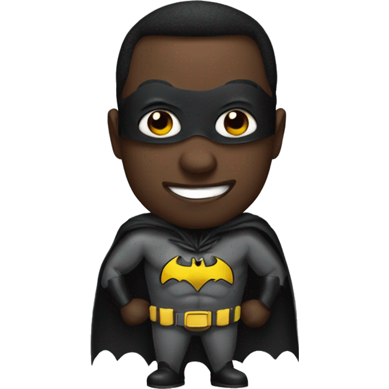 Kenyan man dressed as batman emoji