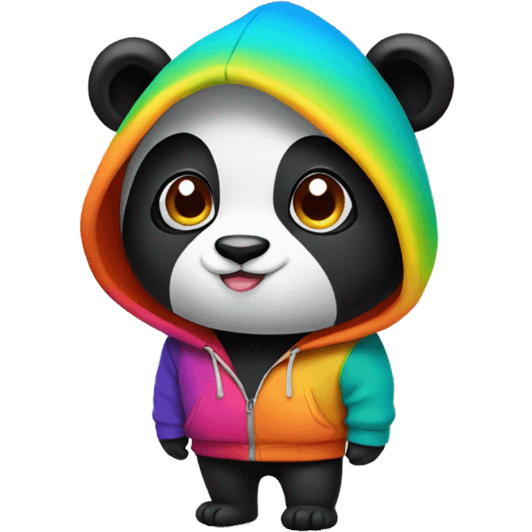 Panda wearing a hoody emoji