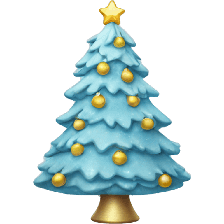 Light blue christmas tree emoji