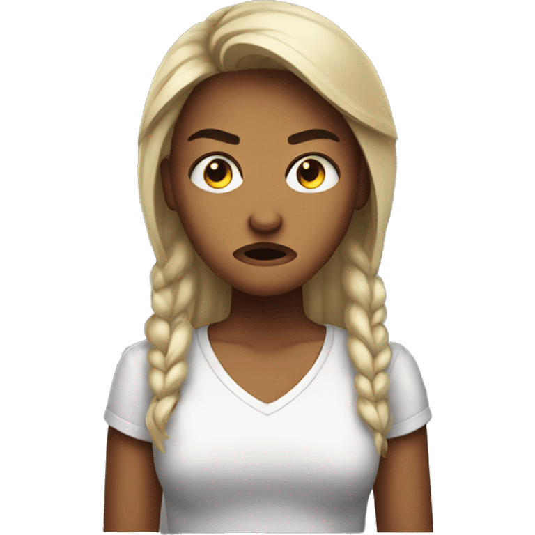 angry female teenager emoji