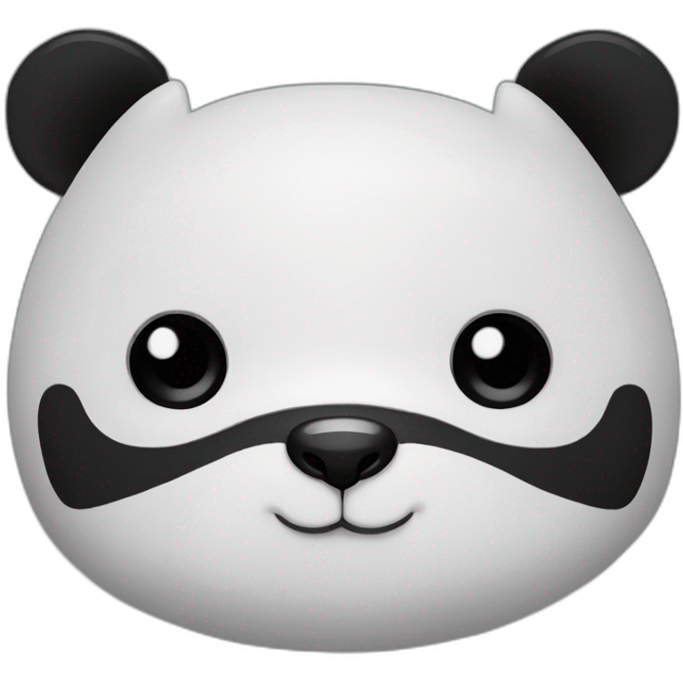 Panda rojo agradeciendo  emoji