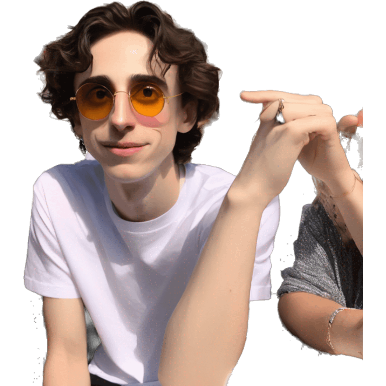 timothée chalamet at coachella emoji