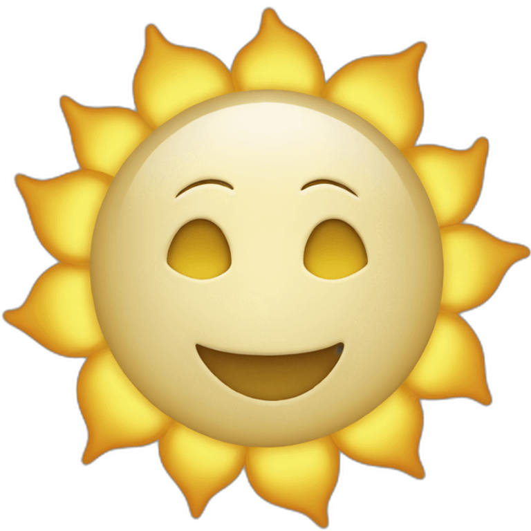 Sun, without face emoji