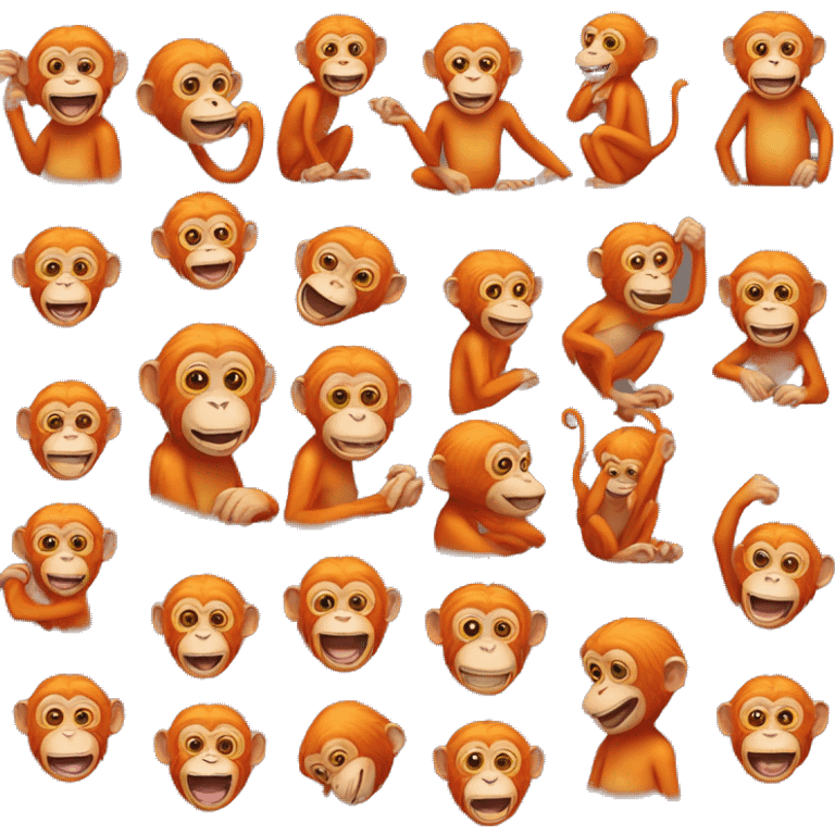 orange monkey emoji