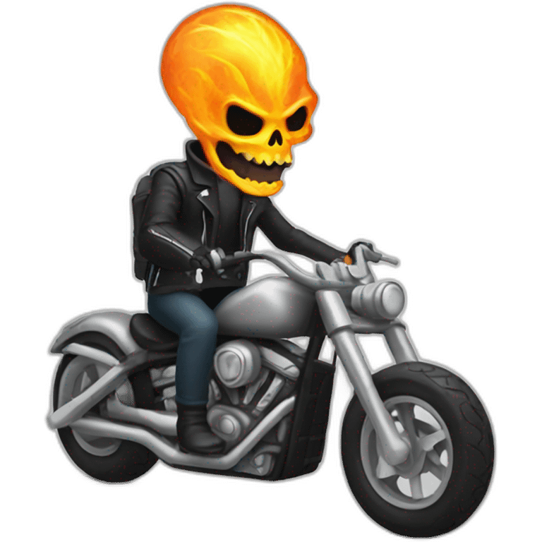 alien ghost rider emoji