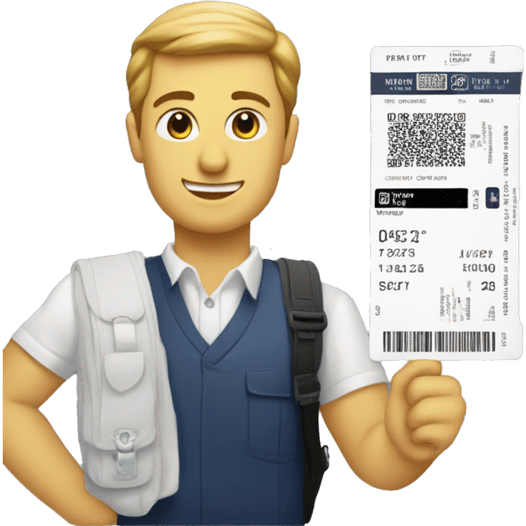 Boarding pass from LYS To JFK emoji