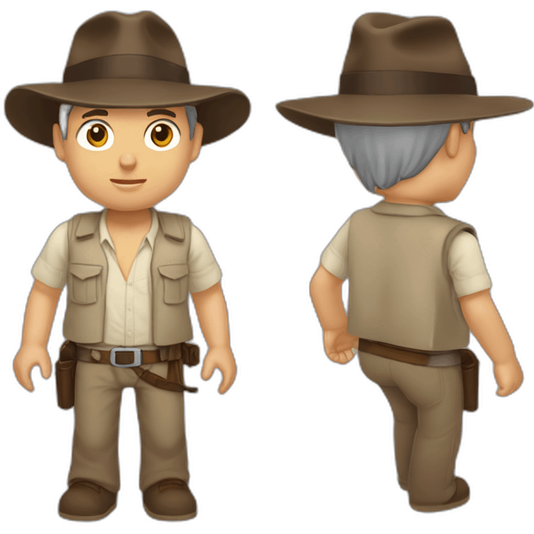 Harrison Ford as Indiana Jones. No patterns emoji