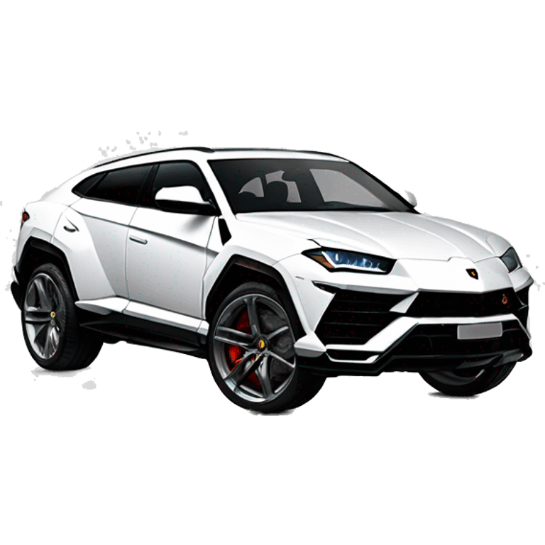 Lamborghini urus white  emoji