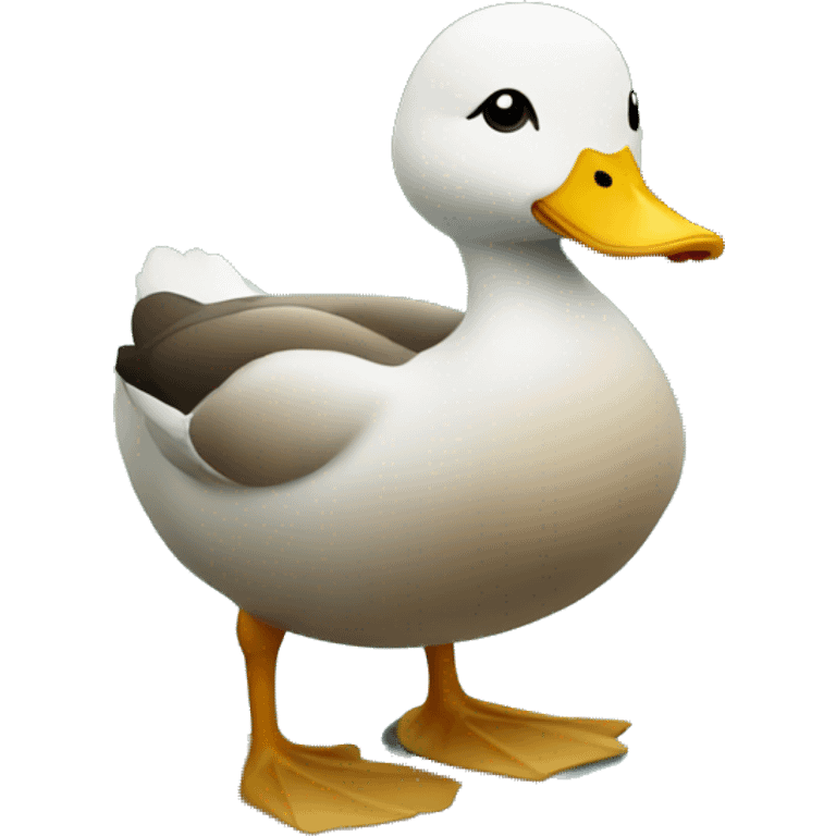 Duck in a pond emoji